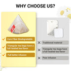 Chamomile Tea Bags, 100% Pure and Natural Chamomile Flower Herbal Tea, Caffeine Free Promote Relaxation & Support Digestion (1 Pack/50 Bags)