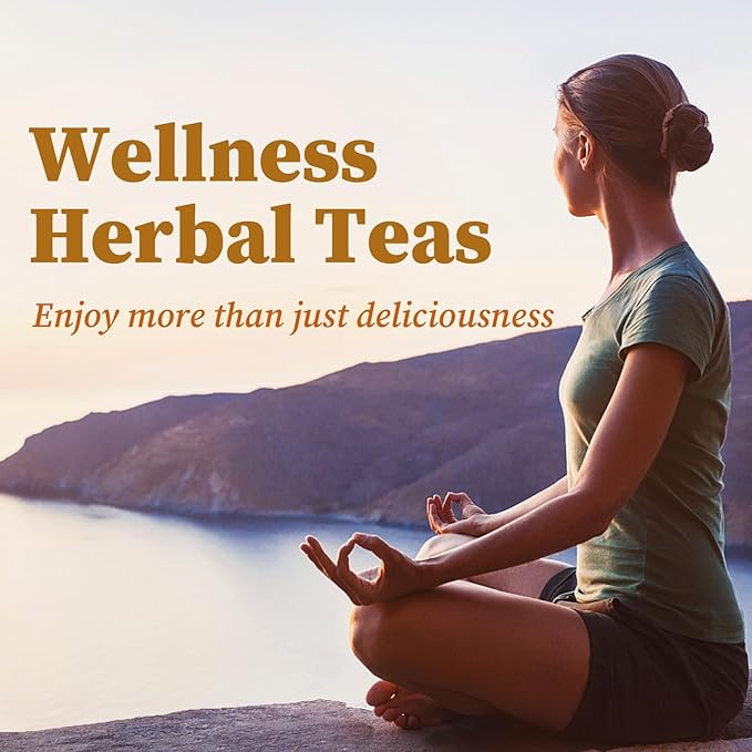 Ginger Tea Bags, 50 Teabags, 2g/bag - Premium Ginger Root Tea Bag - Warm & Spicy - Non-GMO - Caffeine-free - Support Digestion & Boost Immunity