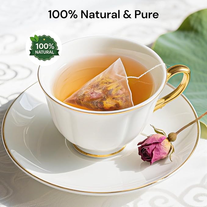 Winter Melon Lotus Leaf Tea, 100% Natural Oil Cleansing Tea, Traditional Chinese Oil Reducing Herbal Teabags for Men & Women, 8 Precious Ingredients Formula (1 Pack/30 Bags)