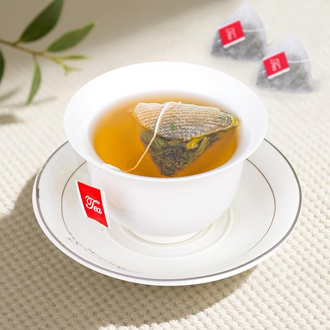 Lemon Balm Tea, 100% Pure & Natural Lemon Balm Leaves Herbal Tea Bags, Promotes Relaxation & Aid In Digestion, Caffeine Free, Non-GMO, Additives Free (1 Pack/50 Bags)