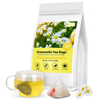Chamomile Tea Bags, 100% Pure and Natural Chamomile Flower Herbal Tea, Caffeine Free Promote Relaxation & Support Digestion (1 Pack/50 Bags)