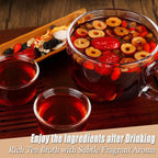 Ginseng Eight Treasures Tea, Turmeric Kidney Tea Formula Ginseng Eight Treasures, 10g*20Pcs Red Date Wolfberry Mulberry Herbal Teabag for Men & Women